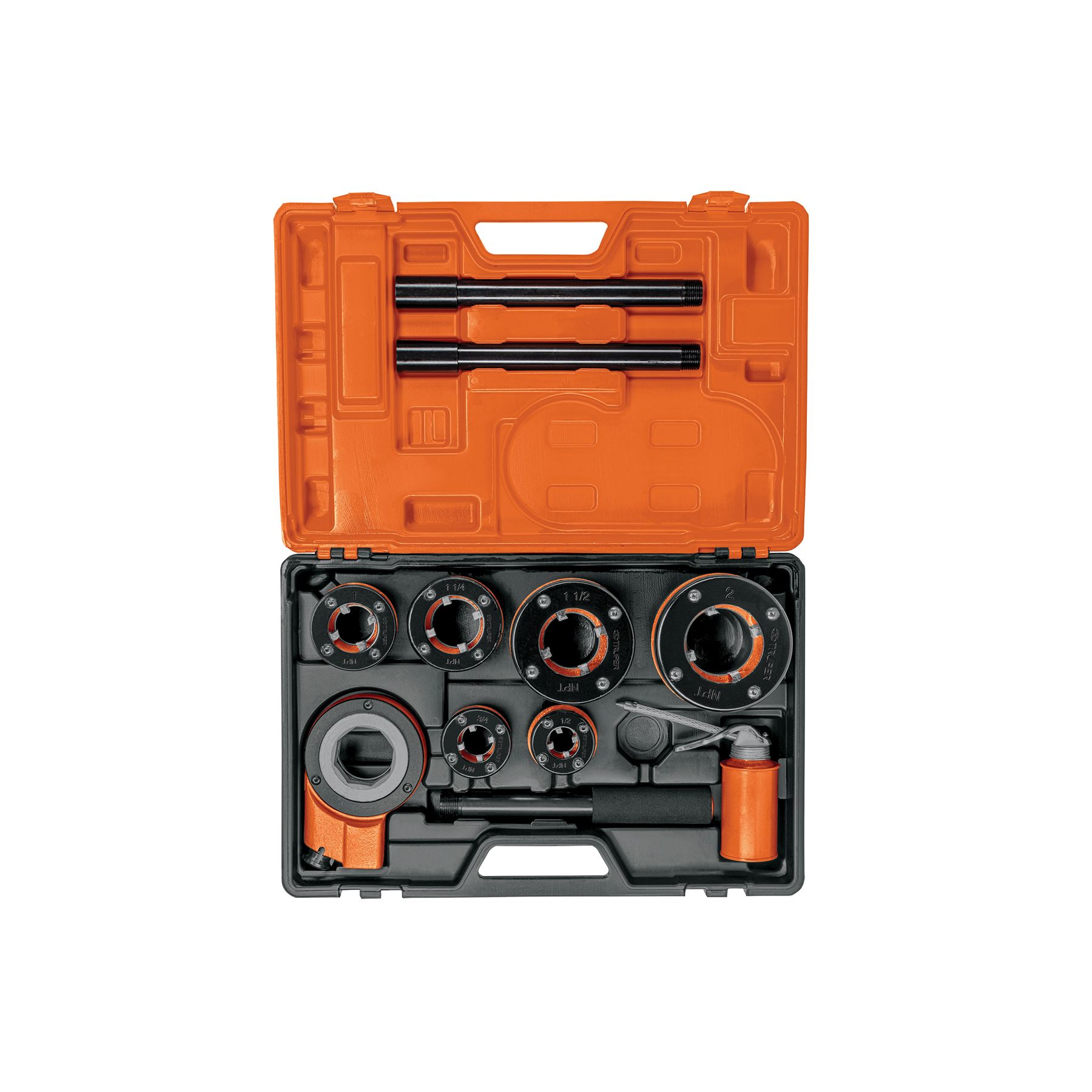 Juego de 9 tarrajas para tubo Truper